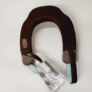 Homedics NMSQ-215-2 Neck & Shoulder Massager with Heated Ergo Comfort Design EUC